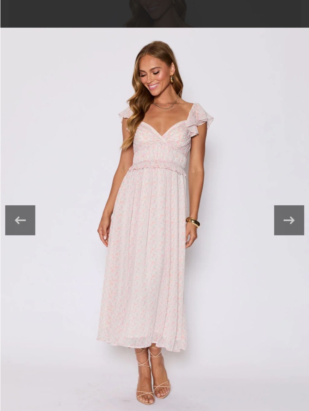 Enchanted Smocked Ruffle Floral Dress